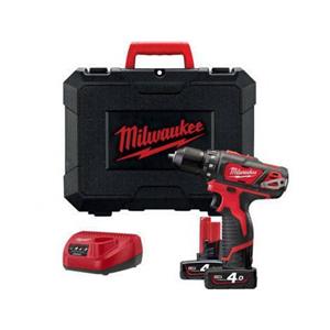 Milwaukee M12 BPD-402C 12V Li-Ion Accu Klopboor-/schroefmachine Set (2x 4.0Ah Accu) In Koffer