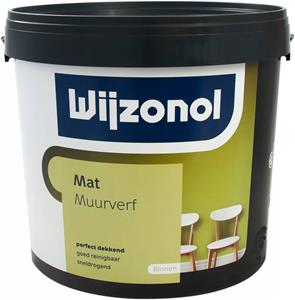 Wijzonol Muurverf Mat - Op Kleur Gemengd - 0,25L