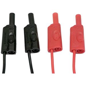 chauvinarnoux Chauvin Arnoux Messleitungs-Set [4mm Sicherheits-Stecker - ] 2m Rot, Schwarz 1 Set