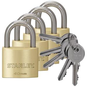 Stanley S742-038 Vorhängeschloss 40mm gleichschließend Schlüsselschloss