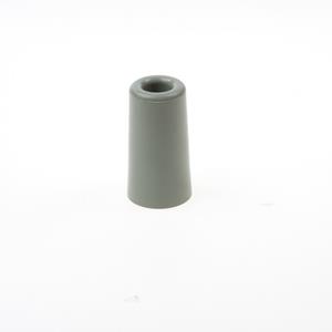 2x Deurbuffer / deurstopper grijs rubber 75 x mm -