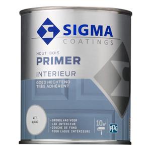 Sigma - Doe Het Zelf Sigma Houtprimer Interieur - Wit - 0.75L