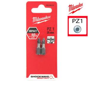 Milwaukee 4932352435 / 4932430860 Shockwave Impact Duty Schroefbit PZ 1 - 25mm (2st)