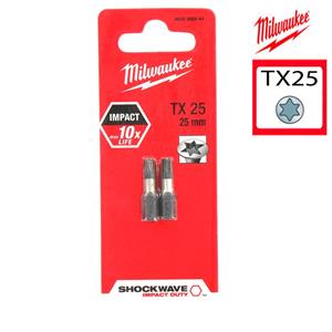 Milwaukee 4932352443 / 4932430879 Shockwave Impact Duty Schroefbit TX 25 - 25mm (2st)