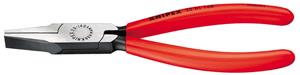 knipex Flachzange 140 mm Kopf poliert mit Kunststoff-Gri