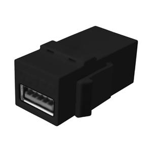 Plenty USB Keystone voor  Prolink Stekkerdoos - USB 3.2 Gen 1 - Zwart