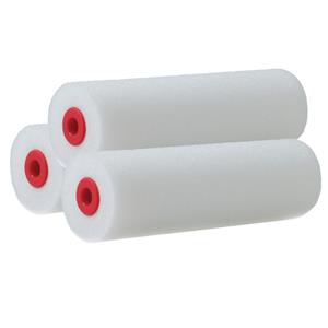 Sorex Schuim verfroller2/lakrollers - 10x - wit - 2,5 x 10 cm - schilderen van hout/gips -