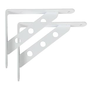 Amig Plankdrager/steun Heavy Support - 2x - metaal - wit - H250 x B195 mm - Tot 330 kg -
