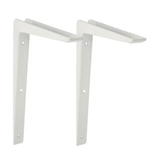 Amig Plankdrager/planksteun van aluminium - 2x - gelakt wit - H250 x B200 mm -