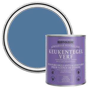 Rust-Oleum Keukentegelverf Hoogglans - Zijdeblauw 750ml