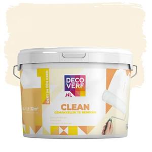 Decoverf.nl Decoverf Clean Muurverf Bamboo Creme, 4l