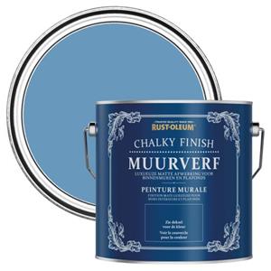 Rust-Oleum Chalky Finish Muurverf - Korenbloemblauw 2,5l