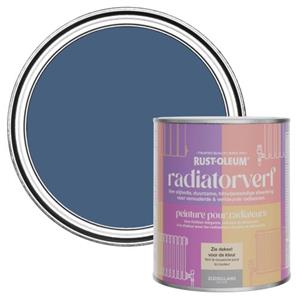 Rust-Oleum Radiatorverf Zijdeglans - Inktblauw 750ml