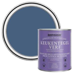Rust-Oleum Keukentegelverf Hoogglans - Inktblauw 750ml