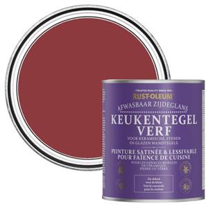 Rust-Oleum Keukentegelverf Zijdeglans - Imperium Rood 750ml