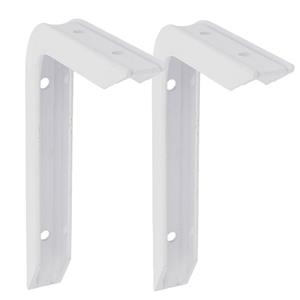 Amig Plankdrager/planksteun van aluminium - 2x - gelakt wit - H150 x B100 mm - heavy support -
