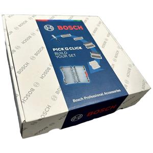 Bosch Pick & -Click Kit 061599765E Bitset T-profiel, Kruiskop Phillips, Kruiskop Pozidriv Dubbelbit, Torsion zone