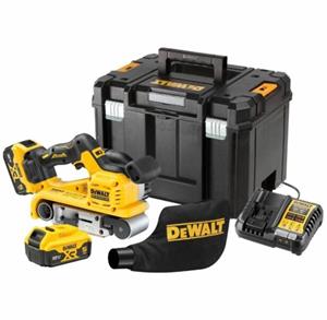 DeWALT DCW220P2-QW 18V XR Brushless Bandschuurmachine Set 5Ah In TSTAK Koffer