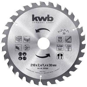 Kwb 587859 Cirkelzaagblad 210 x 30 mm 1 stuk(s)