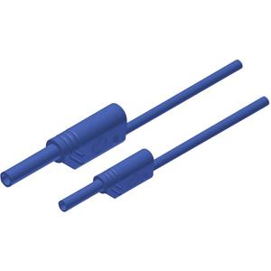 SKS Hirschmann MAL S WS 2-4 100/1 Veiligheidsmeetsnoer [Banaanstekker 4 mm - Banaanstekker 2 mm] 1.00 m Blauw 1 stuk(s)