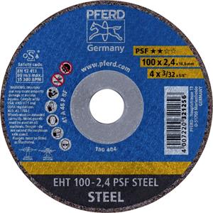 PFERD EHT 100-2,4 PSF STEEL/16,0 61741116 Doorslijpschijf recht 100 mm 25 stuk(s) Staal