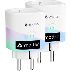 MEROSS MERO Smart Wi-Fi Plug (Matter)2Pack stekkerdoos