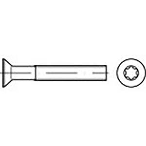 TOOLCRAFT TO-6863403 Senkschrauben M1.6 10mm Innensechsrund DIN 965 Edelstahl V2A A2 1000St.