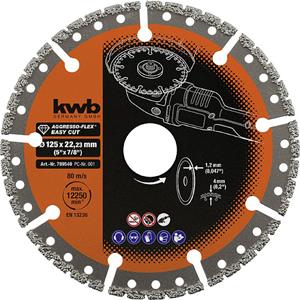 Kwb 789540 Diamanttrennscheibe Durchmesser 125mm Bohrungs-Ø 22.23mm 1St.