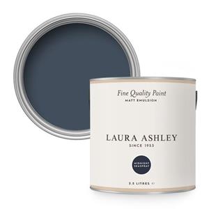 Laura Ashley | Muurverf Mat - Midnight Seaspray - Blauw - 2,5l