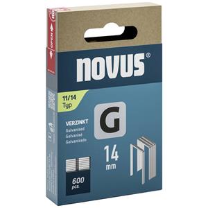 Novus Nietjes type 11 600 stuk(s) 042-0799 Afm. (l x b) 14 mm x 10.6 mm