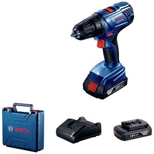 boschprofessional Bosch Professional GSR 180 06019F8109 Akku-Bohrschrauber 18V 2Ah inkl. Koffer, inkl. 2. Akku