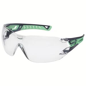 Uvex pheos nxt 9128295 Veiligheidsbril Incl. UV-bescherming Grijs, Groen EN 166:2001, EN 170:2002