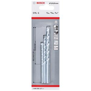 Bosch Accessories CYL-1 2608590127 Steen-spiraalboorset 3-delig 5 mm, 6 mm, 8 mm 1 set(s)