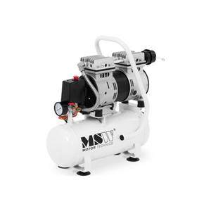 msw Kompressor ölfrei - 9 L - 550 W Druckluft-Kompressor Luftkompressor - Weiß