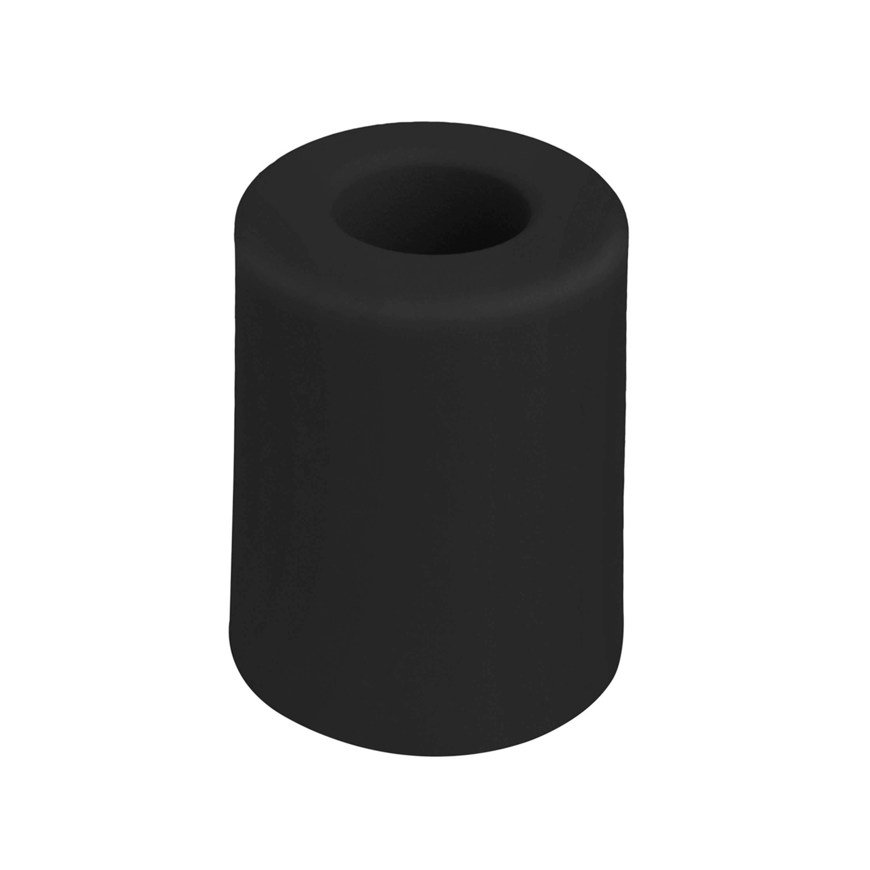 Deltafix Deurbuffer - deurstopper - zwart - rubber - 50 x 35 mm - schroefbevestiging -