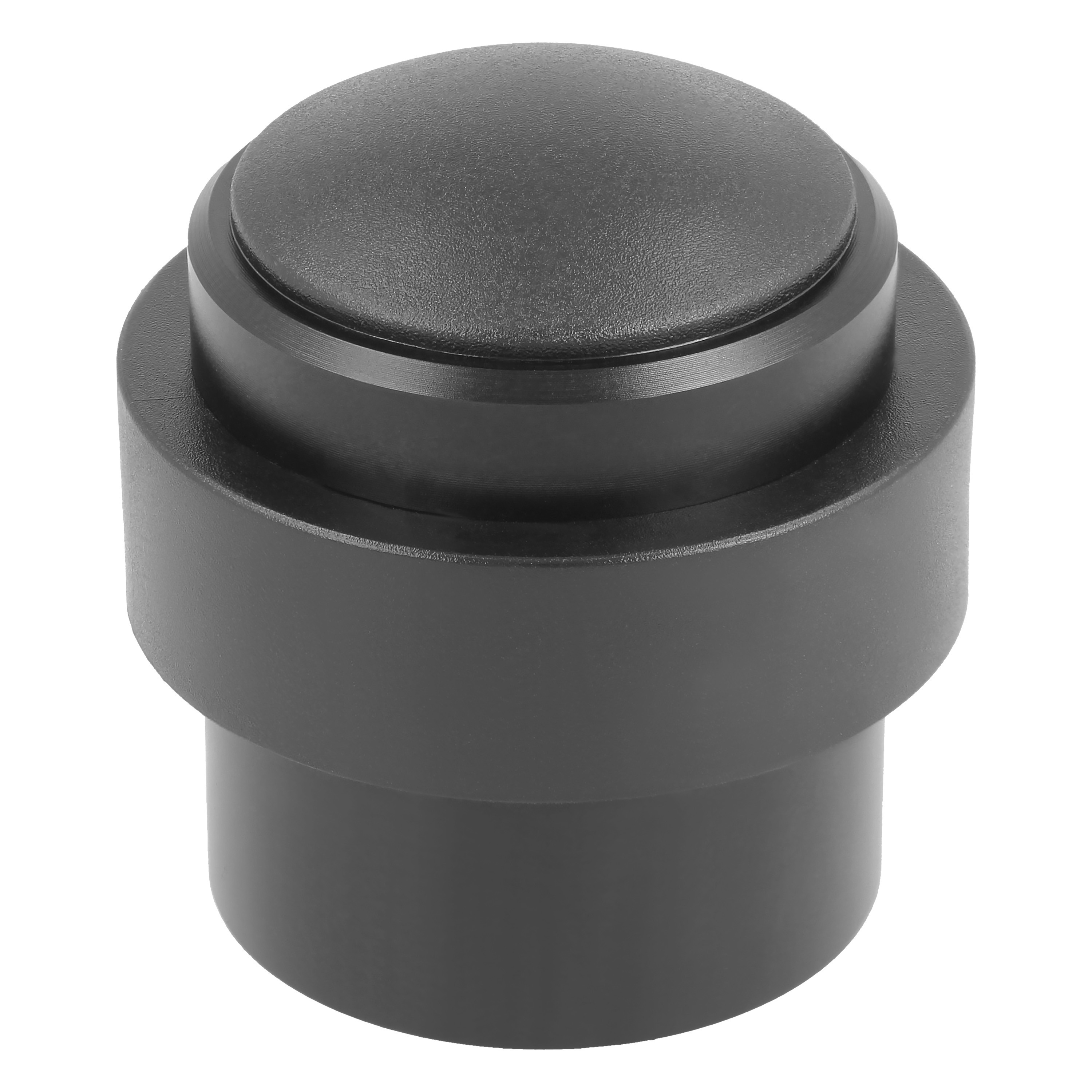 AMIG Deurstopper/deurbuffer - 1x - D30mm - inclusief schroeven - mat zwart  -