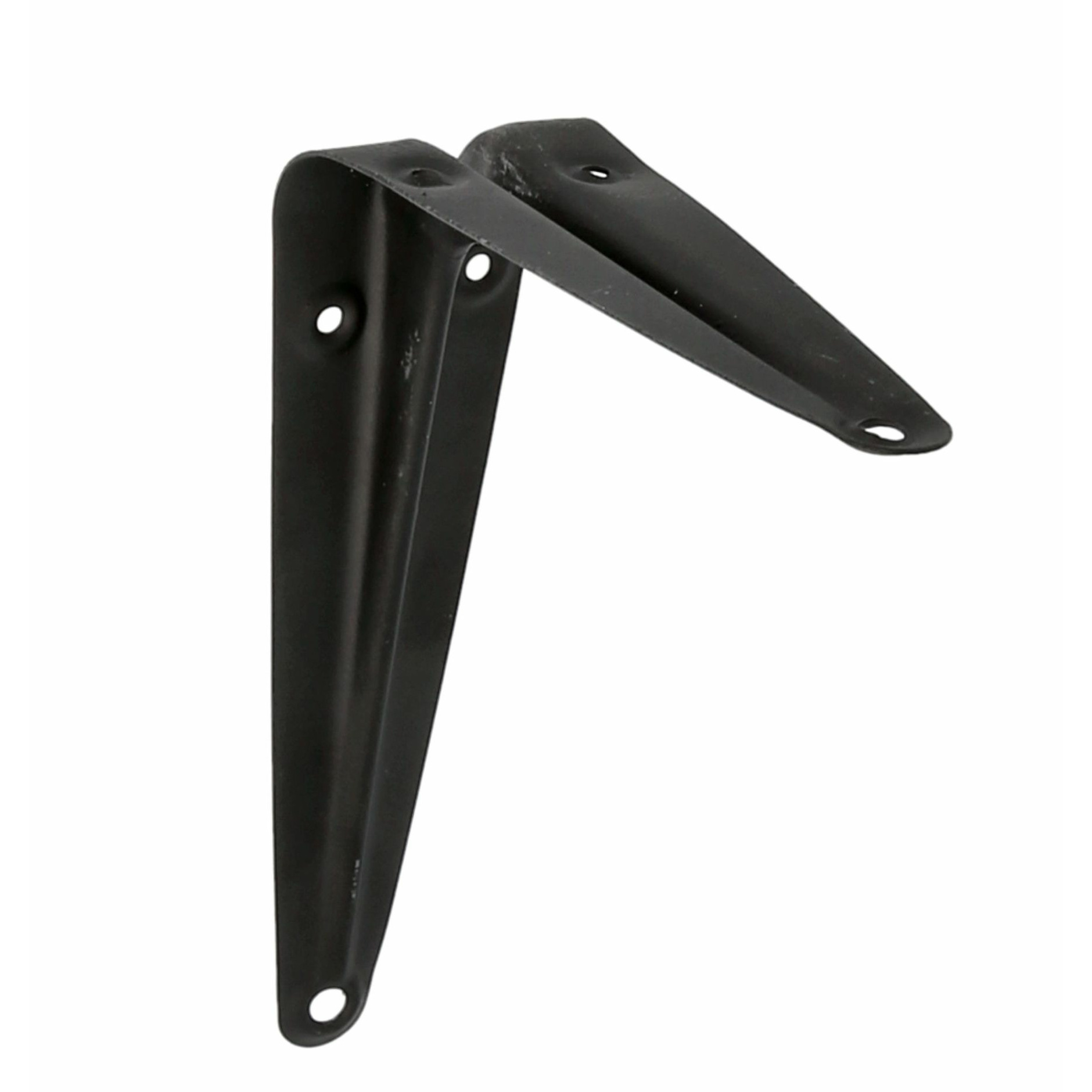 AMIG Plankdrager/planksteun van metaal - gelakt zwart - 100 x 125 mm -