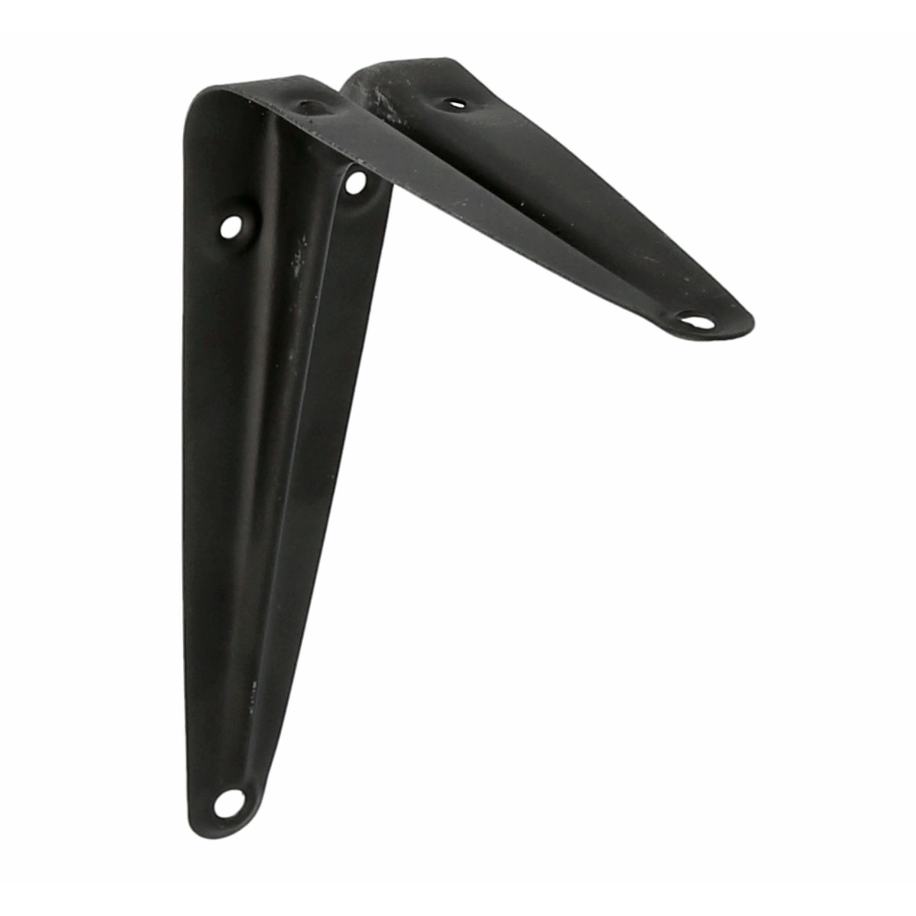 AMIG Plankdrager/planksteun van metaal - gelakt zwart - 150 x 125 mm -