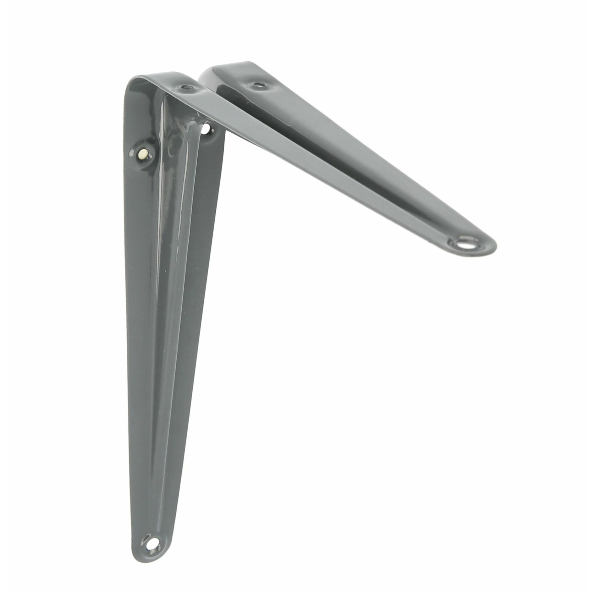 AMIG Plankdrager/planksteun van metaal - gelakt grijs - H175 x B150 mm -