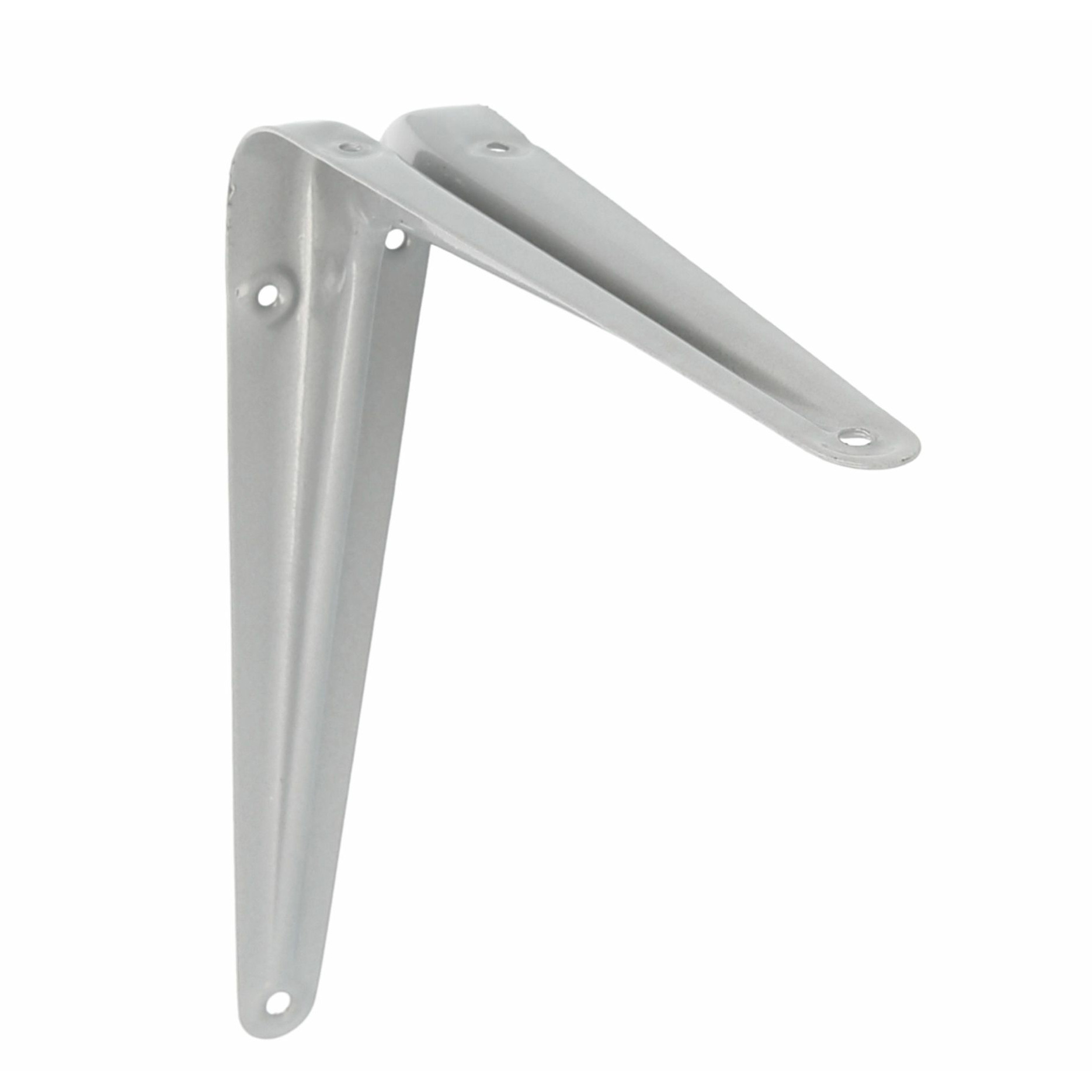 AMIG Plankdrager/planksteun van metaal - gelakt zilver - H175 x B150 mm -