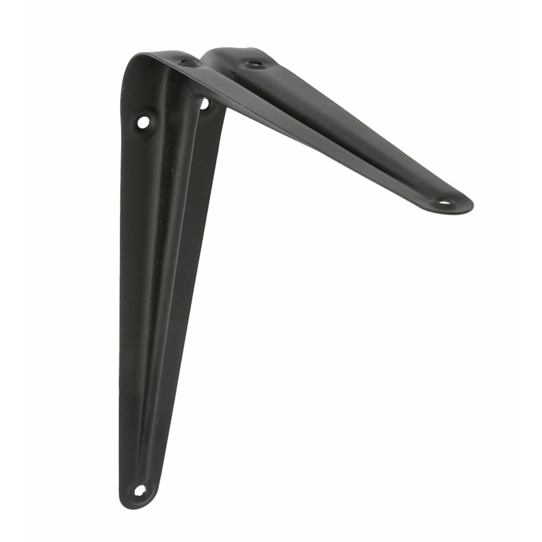 AMIG Plankdrager/planksteun van metaal - gelakt zwart - H175 x B150 mm -