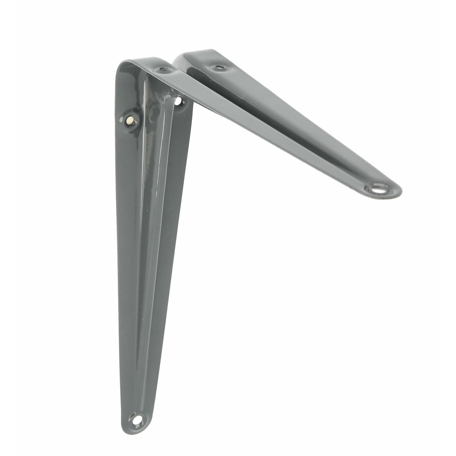 AMIG Plankdrager/planksteun van metaal - gelakt grijs - H200 x B150 mm -
