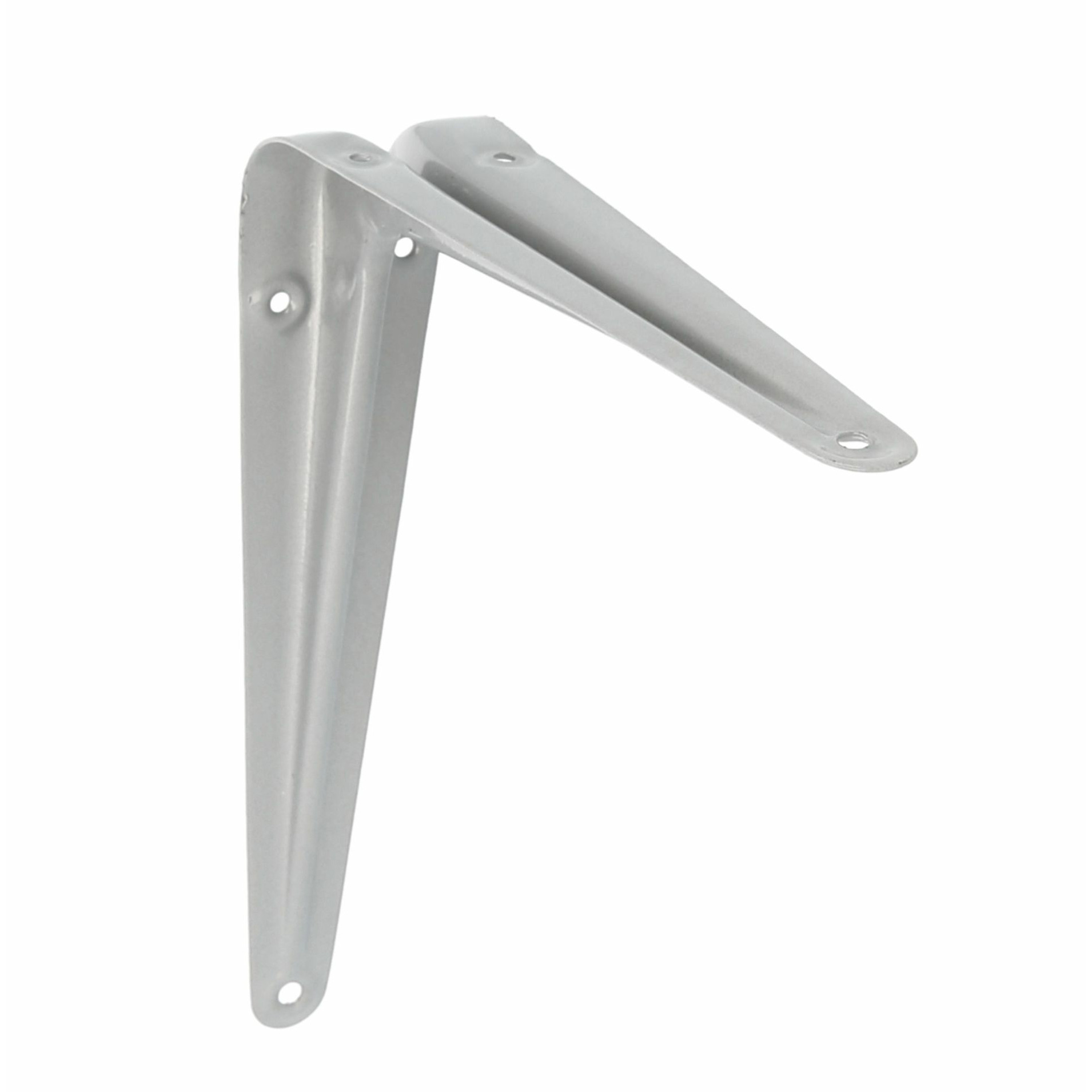 AMIG Plankdrager/planksteun van metaal - gelakt zilver - H200 x B150 mm -