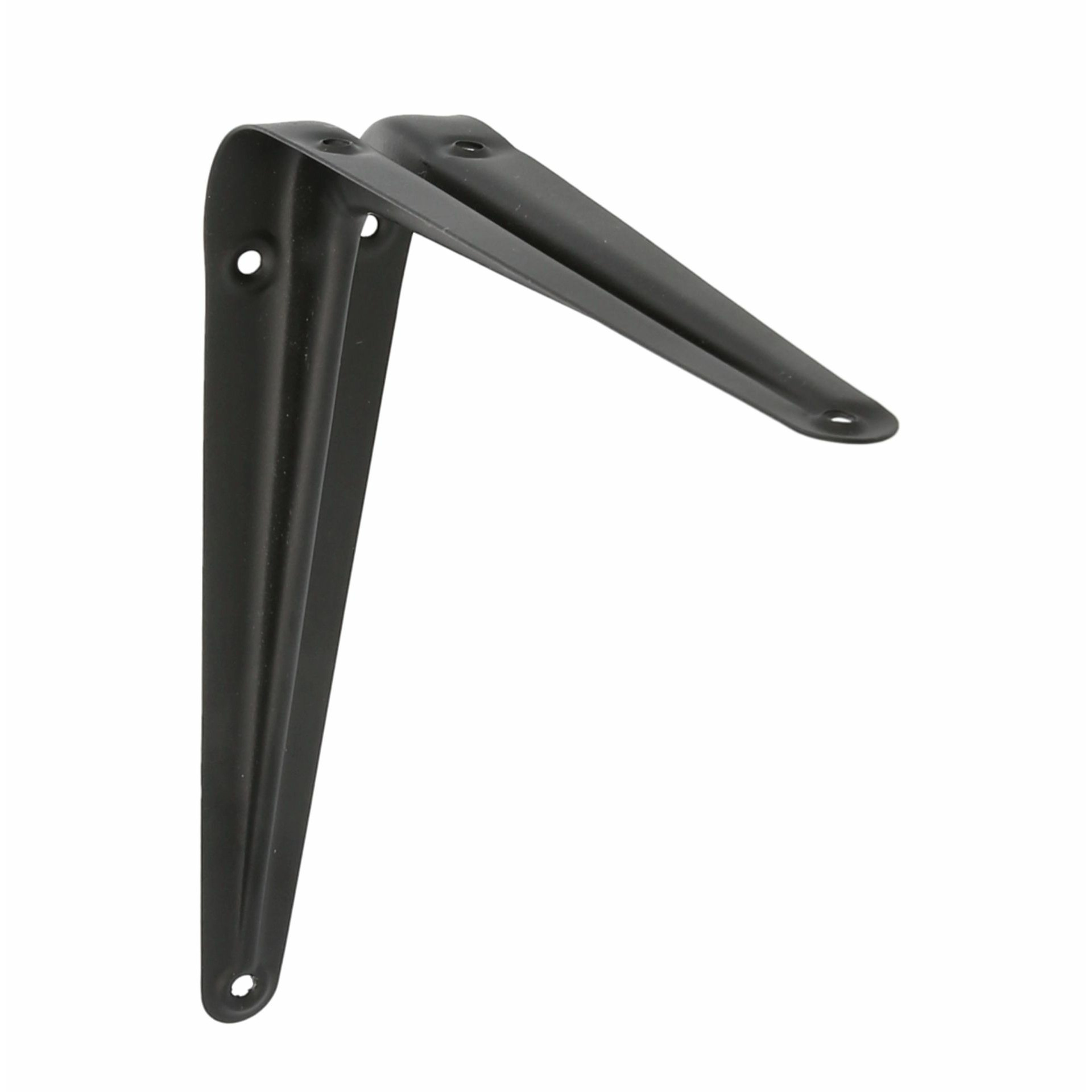 AMIG Plankdrager/planksteun van metaal - gelakt zwart - H200 x B150 mm -