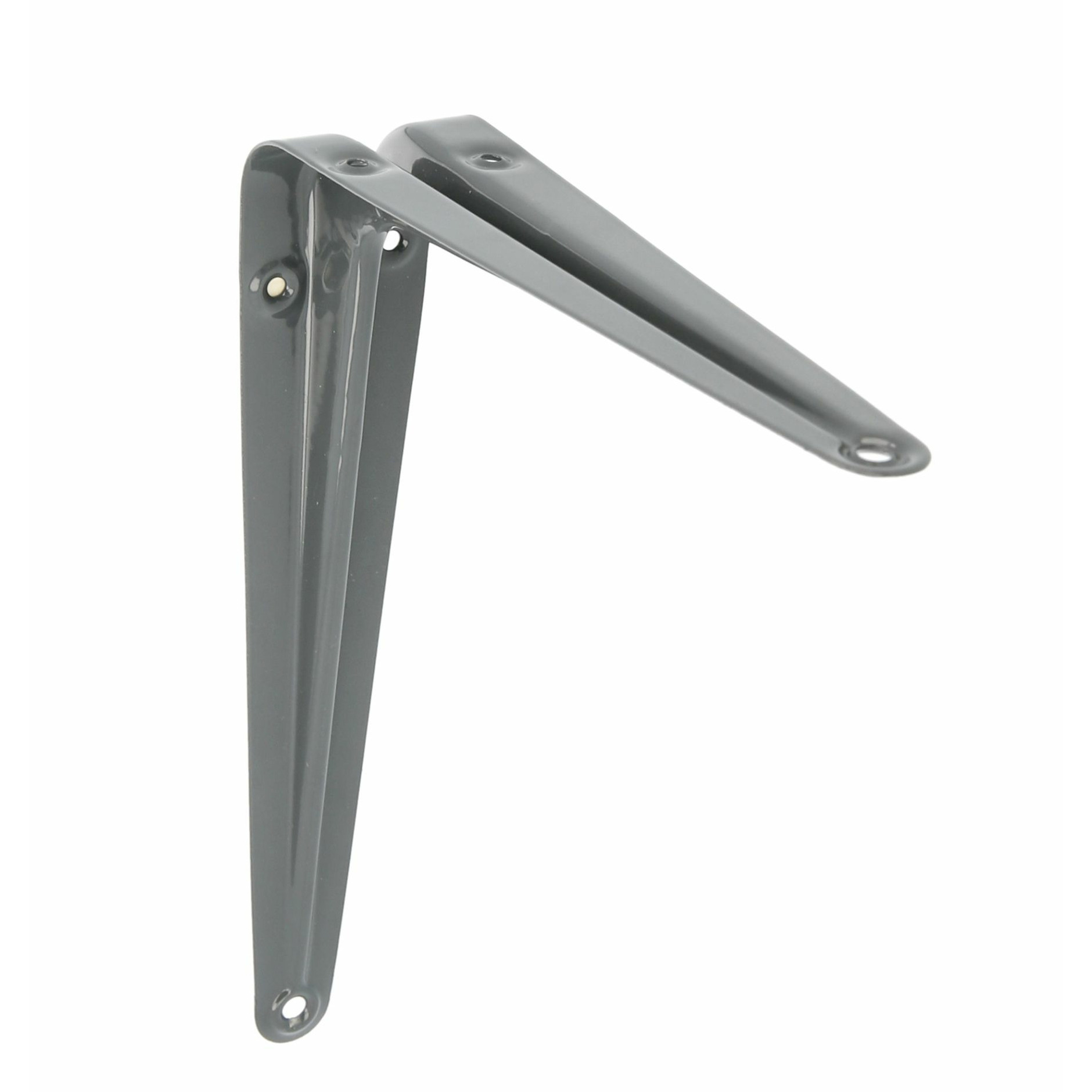 AMIG Plankdrager/planksteun van metaal - gelakt grijs - H225 x B200 mm -