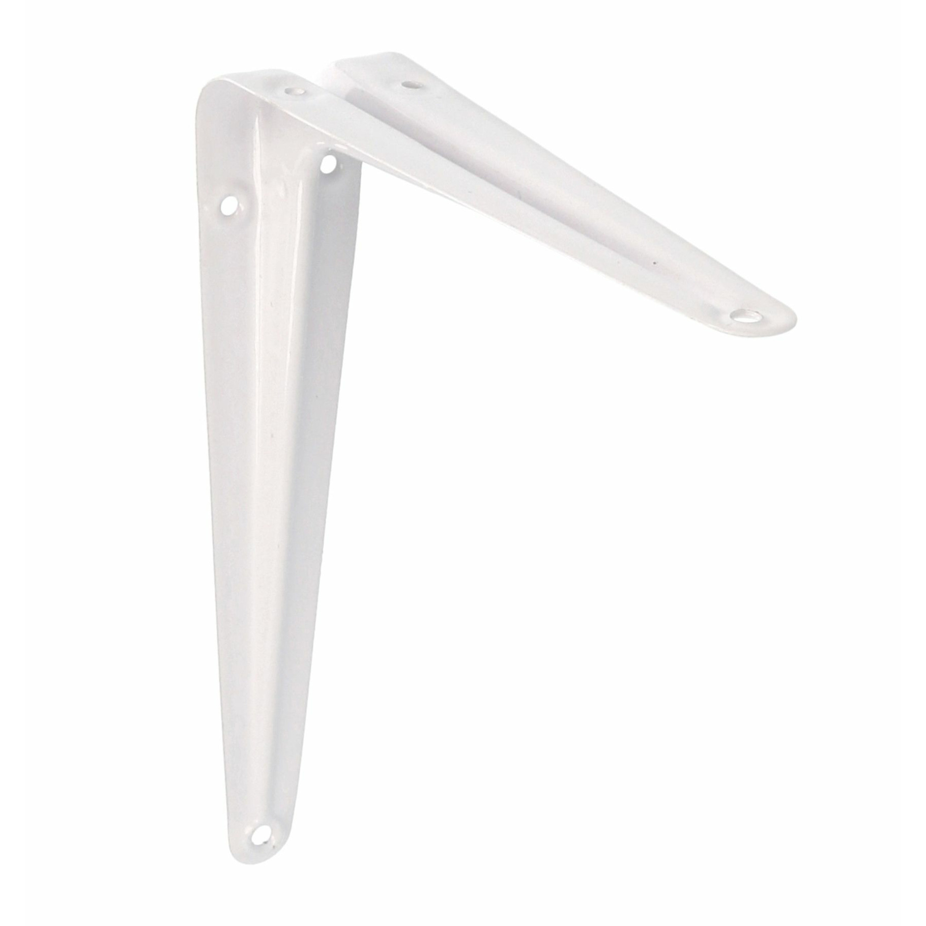 AMIG Plankdrager/planksteun van metaal - gelakt wit - H225 x B200 mm -