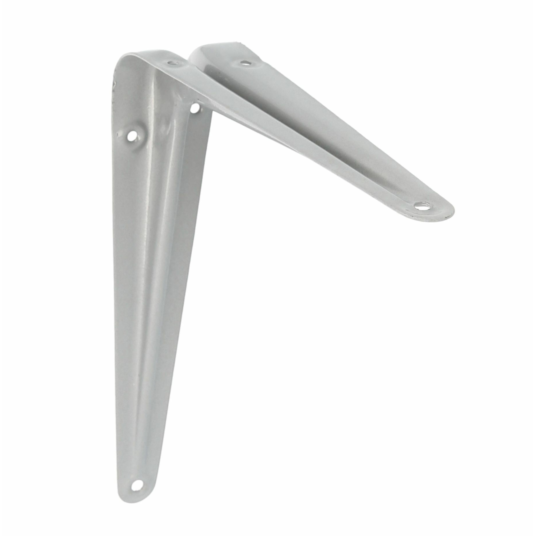 AMIG Plankdrager/planksteun van metaal - gelakt zilver - H250 x B200 mm -