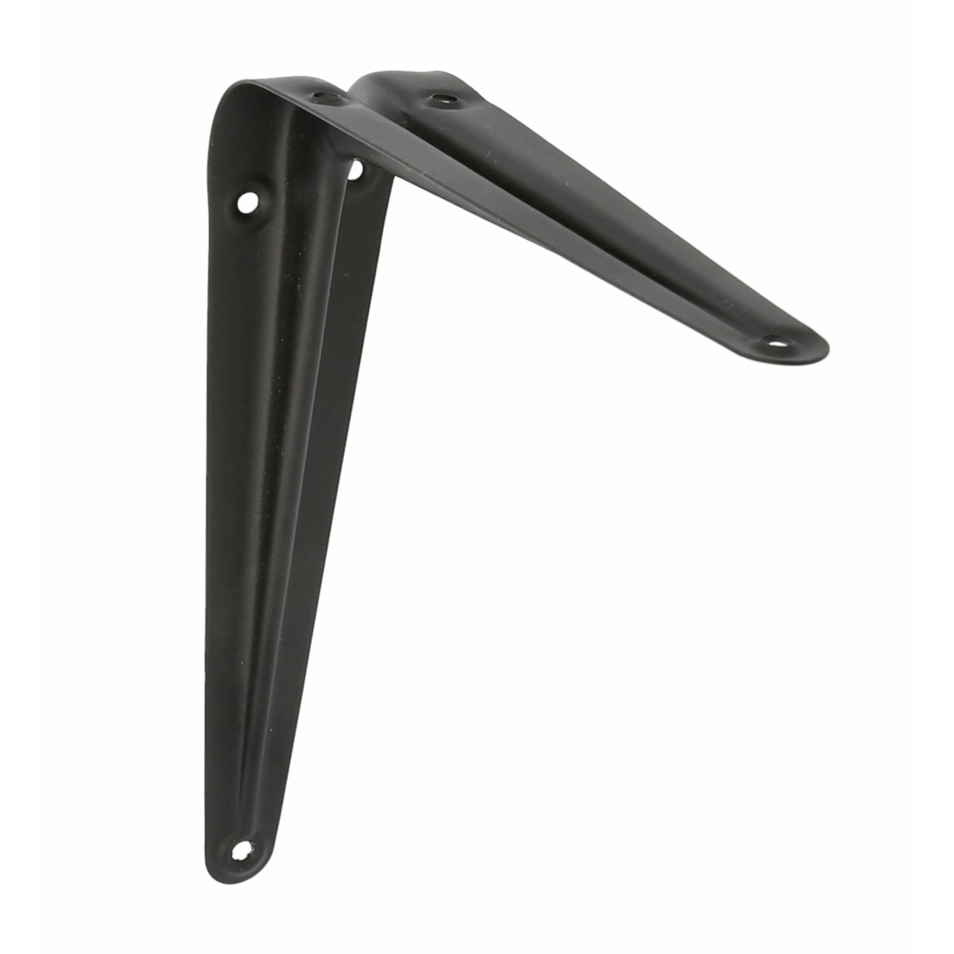 AMIG Plankdrager/planksteun van metaal - gelakt zwart - H225 x B200 mm -