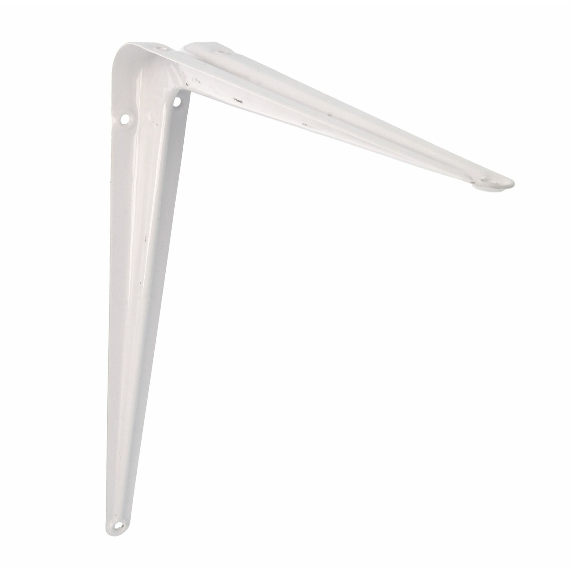 AMIG Plankdrager/planksteun van metaal - gelakt wit - H300 x B250 mm -