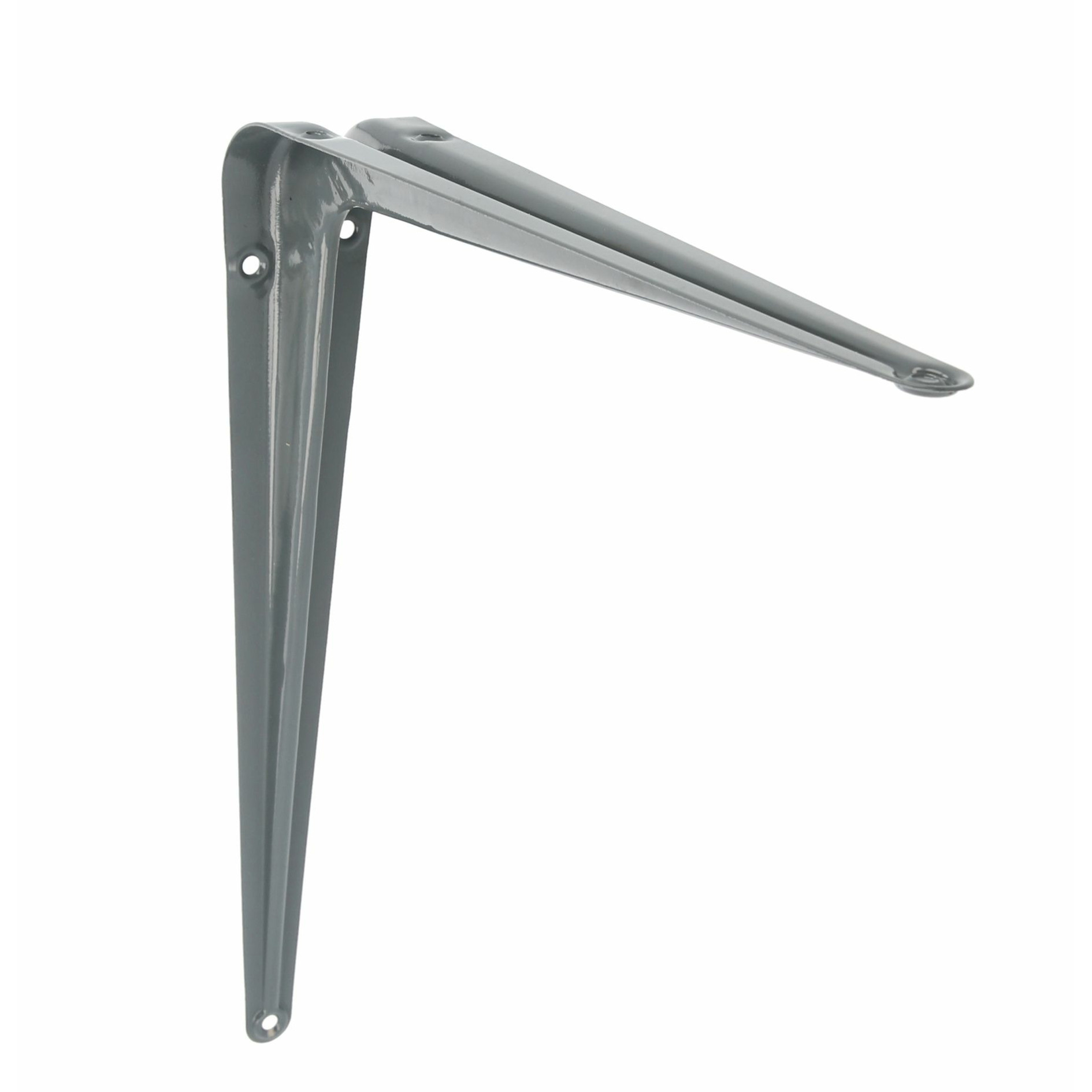 AMIG Plankdrager/planksteun van metaal - gelakt grijs - H350 x B300 mm -
